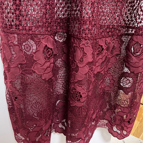 Self Portrait Fairycore Tiered Guipure Floral Lace Maxi Dress - Picture 11 of 11